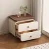 Armário Pequeno de Cabeceira Estilo Creme Sem Instalação Simples Moderno para Casa Novo Estilo Armário de Armazenamento para Quarto Mesa de Cabeceira