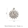 Accesorios de Joyería Transfronterizos Colgante Irregular de Girasol Cadena Versátil para Suéter Accesorios Hecho a Mano DIY Acero Inoxidable