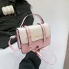 La popular bolsa pequeña de este año para mujer 2024 nuevo verano contraste bandolera bandolera textura mano cartero bolsa cuadrada pequeña