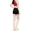 Verano 2026 Nuevo Estilo Shorts de Mezclilla Dulce Fresco Chica Picante Elásticos Levanta Glúteos Cremallera Línea A Negro Sexy Adelgazantes Pantalones Cortos