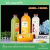 1000ML garrafa de plástico resistente a alta temperatura PP bebida com tampa Hot enlatado grande capacidade