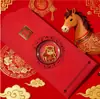 Oro Puro 999 Caballo del Zodiaco Estilo Chino Imán de Metal Personalizado para Refrigerador Pegatina para Teléfono Pegatinas de Dibujos Animados Manualidades