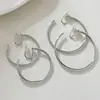 Pendientes Móviles con Alto Sentido de Personalidad Pendientes de Pieza Grande Exagerada Pendientes de Otoño e Invierno Pinza de Oreja para Mujer sin Agujeros