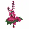 Flores Bordadas Coloridas de Lótus Solúveis em Água, Acessórios de Roupas de Dança Retrô Estilo Étnico, Adesivos de Rosa Solúveis em Água, Atacado