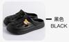 Sapatos de parentalidade de EVA plástico para homens e mulheres, bico plano, respiráveis, cor sólida, sapatos de praia, uso doméstico, sandálias de viagem