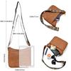 Amazon Bolso de hombro bandolera de color sólido retro europeo y americano bandolera de cinta correa de hombro gran capacidad multifuncional