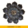 Liga de Zinco Flor de Lótus Incenso Lótus Três Tesouros Incenso em Vara Porta-incenso Transfronteiriço Criativo Cerimônia do Chá Queimador de Incenso em Vara Poroso Incenso