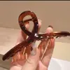 Presilha de Cabelo Super Delicada com Flor de Renda, Borboleta e Franja, Prendedor de Tubarão Doce e Atmosférico para Penteados, Elegante Acessório de Cabelo Coreano com Strass