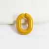 Hebilla de cadena en forma de U de acrílico de 18 x 24 mm para bricolaje, cadena para teléfono móvil, llavero, cadena colgante, accesorios para bolso