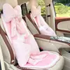 Cojines para asiento de coche Blue Rain, fundas de asiento de coche de felpa universales y lindas, cálidos y cómodos para otoño e invierno, cojines para asiento de coche