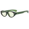 Gafas de sol vintage de ojo de gato con montura pequeña, de alta calidad, tendencia de moda transfronteriza, protección UV para hombres y mujeres, 2024