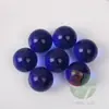 20 Unidades 25mm bolinhas de gude de vidro transparentes azul escuro 2,5cm cor azul cobalto flash brinquedo bola decorativa 400g