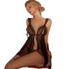 Ropa interior sexy de talla grande tirantes sexys perspectiva pecho hueco falda camisón uniforme traje una generación de 8710