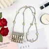 Bolsa Mini Creativa Hecha a Mano con Cuentas Bolso Cruzado para Monedas Moda Femenina Individual Versátil Decoración con Cadena de Metal y Cuentas Bolsa