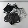 Comercio Exterior Verano Nueva Etiqueta Pantalones Cortos Deportivos Mujer Ins Trendy Estudiante Delgados Sueltos Aspecto Adelgazante Cintura Alta Running Pantalones Cortos