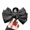 Pinza para el pelo de princesa elegante con lazo de doble cara de gran tamaño para mujer, nueva pinza para la cabeza de tiburón (2024)