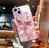Nova Estampa Phoenix Borboleta com Diamantes Brilhantes Capa de Celular para iPhone 17, Todos os Modelos Apple, Capa de Celular de Vidro de Alto Valor Atacado