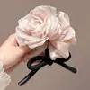 Goma para el pelo con estampado estilo Academia Melard para mujer, scrunchie de satén con malla de estampado de leopardo vintage, banda elástica de alta elasticidad y duradera