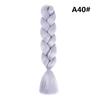 Xuchang Peruca Acessórios de Cabelo Seda de Alta Temperatura Trança Grande Africana Jumbobraid Fibra Química Colorida Montagem Mista Venda Quente Dreadlocks