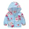 Chaqueta para niños y niñas, primavera y otoño, gorro fino, camisa con cremallera de moda bonita para bebés, abrigo para niños