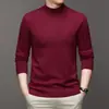 Suéter de punto de comercio exterior transfronterizo de otoño e invierno para hombre, estilo coreano, corte ajustado para hombre, manga larga, jersey de punto básico al por mayor