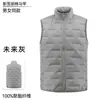 Nuevas chaquetas acolchadas de algodón para otoño e invierno para hombres y mujeres, chalecos de algodón rellenos de plumón, chalecos de cuello alto, ropa de trabajo cálida y opciones de logo personalizadas