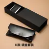 26 Modelos Nuevos de Estuche Blando Negro Doble Estilo Cubierta en V, Juego de Tres Piezas para Gafas, Caja de Papel para Empaque de Gafas de Sol, Se Puede Imprimir con Logo