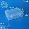 Caja de Empaque Rectangular de PP Transparente, Caja de Plástico Rectangular para Organizar Juguetes y Documentos, Caja de Almacenamiento Engrosada para Piezas de Ferretería y Joyería