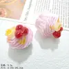 Pastel de Mermelada Simulado Juguete de Comida en Miniatura Accesorios de Resina Pegamento de Crema Material para Colgante de Pasador DIY Llavero