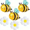 El Juego de Globos de Cumpleaños de Abejas Más Vendido de Amazon Decoración de Globos para Fiesta de Cumpleaños Festiva Transfronteriza