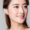 Wei Hua temperamento nota orejera pendiente sabor Hong Kong música orejera moda coreana amor música orejera
