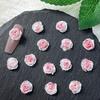 Nuevos adornos para uñas de cerámica blanda rosa adornos para uñas de color rosa suave materiales hechos a mano para bricolaje al por mayor