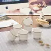 Taza de Cerámica Taza de Café con Asa Taza de Té Kung Fu Porcelana de Hueso Resistente al Calor Taza para Beber Casera Taza de Té con Flores Taza de Leche Taza Creativa