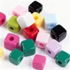 Cuentas Cuadradas Acrílicas de Color Sólido Cuentas Cuadradas Cuentas Sueltas Cuentas Espaciadoras para DIY Material para Pulseras Accesorios de Joyería