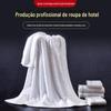 Toalha de Hotel Cinco Estrelas Roupa de Cama de Hotel Toalha de Banho Branca Algodão Jacquard Bordado Tecido Palavra Logo da Loja Fornecedor Atacado