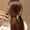 Coreia do Sul Dongdaemun Mesmo Estilo Pequeno Estilo Perfumado Camélia Flor Pérola Pequeno Cabelo Agarrar Meia Marubeni Cabeça Princesa Cabelo Agarrar Acessórios para o Cabelo