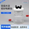 Banho Maria Temperatura Constante Célula Eletrolítica Selada Micro Volume Pequeno Volume 10ml Camada Dupla Três Eletrodos Suporte para Experimento Eletroquímico