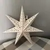 Lâmpada Estrela de Papel Natalina Escandinava Abajur Casamento Feriado Shopping Center Bar Janela Fundo Recorte Estrela de Sete Pontas Pingente