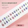 Nuevas Tiras de Uñas Pre-hechas Más Vendidas de 30 Piezas, Parches de Uñas Coloridos Electroplateados, Arte de Uñas Degradado, Uñas Portátiles Color Ojo de Gato Hielo-Transparente