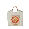 Bolsa de Compras Bordada Ecológica de Cadena de Bolas Estilo Japonés de Gama Alta Bolso Tote de Hombro de Nailon de Nicho para Mujer