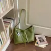 Bolsa de ombro e axila da moda transfronteiriça 2026, bolsa de tecido de nicho de grande capacidade, bolsa de mão, bolsa de balde transversal