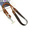 Correa de Hombro Ancha Lanyard para Teléfono Colgante Cruzado de Hombro Doble Uso Longitud Ajustable Cuero PU Empalmado Hebilla de Metal Correa Anti-Pérdida