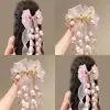 Accesorio para el Cabello de Niña Super Hada Lirio del Valle con Borla, Pinza para el Cabello de Flor para la Parte Trasera de la Cabeza de Niñas, Pasador de Cinta Estilo Princesa para Niña Pequeña