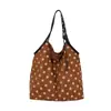Bolsa Tote Casual Vintage de Lunares para Mujer, Nuevo Modelo Otoño 2026, Gran Capacidad, Bolso de Hombro Casual de Lujo con Estampado de Leopardo para Viajes Diarios