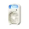 Ventilador USB Humidificador de Escritorio, Dirección Ajustable, Enfriamiento por Hielo, Luz Ambiental, Ventilador Eléctrico de Enchufe para Dormitorio Oficina