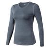 Camiseta deportiva de manga larga ajustada PRO para mujer, ideal para entrenamiento, fitness y yoga, con absorción de humedad, 2019