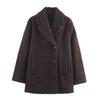 Moda Versátil Casual Suelta de Tweed con Cuentas de Doble Botonadura de Longitud Media para Mujer 2025 Otoño e Invierno Transfronterizo 8073328