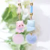Colgante de Cadena para Teléfono Bola de Pelo Gatito Dibujo Animado, Estilo Chica Linda, Adorno Colgante Dibujo Animado Bebé Caja DIY, Regalo