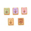 Urso Castanha Biscoito Comida e Brincadeira Criativo DIY Acessórios Cola de Creme Resina Peças Pequenas Pacote de Material Atacado