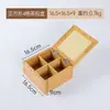 Caja de Té de Escritorio de Madera Almacenamiento de Bolsitas de Té Caja Ajustada Oficina Sala de Té Caja de Almacenamiento de Cápsulas Formato Caja de Madera